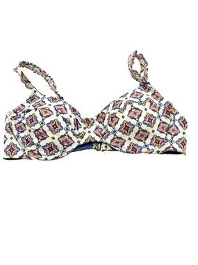 NWOT Becca Marrakesh Printed Bikini Top L Multicolor Adjustable Straps underwire